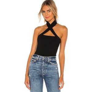 NBD Yvette halter top black